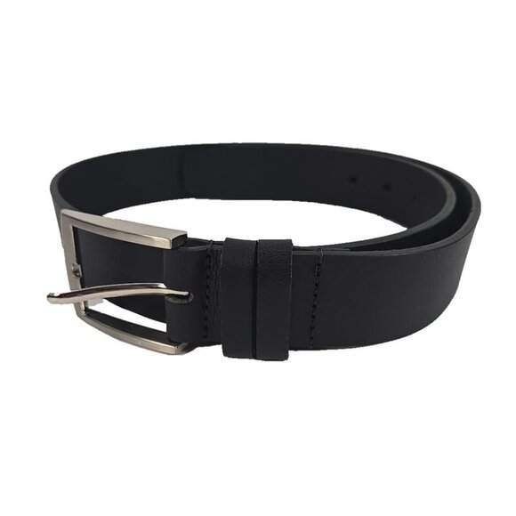 Europa Dezines Black Genuine Leather Belt Made in Canada Classic Style 30 - Picture 2 of 6
